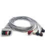 5-Lead ECG wires, Snap, Adu/Paed, TPU, AHA