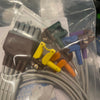 12-Lead ECG Limb Wires, Clip, Adu, Gray, TPU, AHA