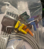 12-Lead ECG Limb Wires, Clip, Adu, Gray, TPU, AHA