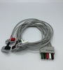 5-Lead ECG wires, Clip, Adu/Ped, TPU, AHA (long, 1m/1.4m)