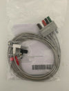 3-Lead ECG wires, Clip, Adu/Ped, TPU, AHA, (1m)