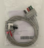 3-Lead ECG wires, Clip, Adu/Paed, TPU, AHA, (1m)