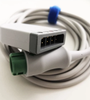 ECG Trunk Cable: 3/5-lead, Adu/Ped, 12 Pin, Defib-Proof, AHA/IEC, 3m