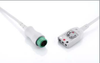 ECG Trunk Cable, 3-lead, Paed/Neo, 12 Pin, TPU, AHA/IEC