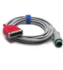 ECG trunk cable: 3/5-lead, Adu/Ped, 12 Pin, ESU-Proof, AHA/IEC, 3m - Mindray Accessories Australia