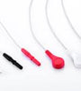 ECG lead wires, Single-patient use, 3-lead, Ped/Neo, Snap, AHA, DIN